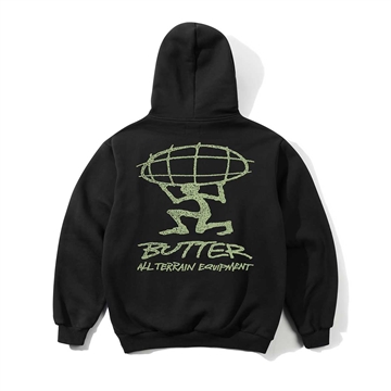 Butter Goods Terrain Pullover Hood Black